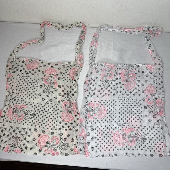 Free People Handbags - Free People Lot Of 2 Lightweight Tote Bags Floral Star Reusable Shopping Boho